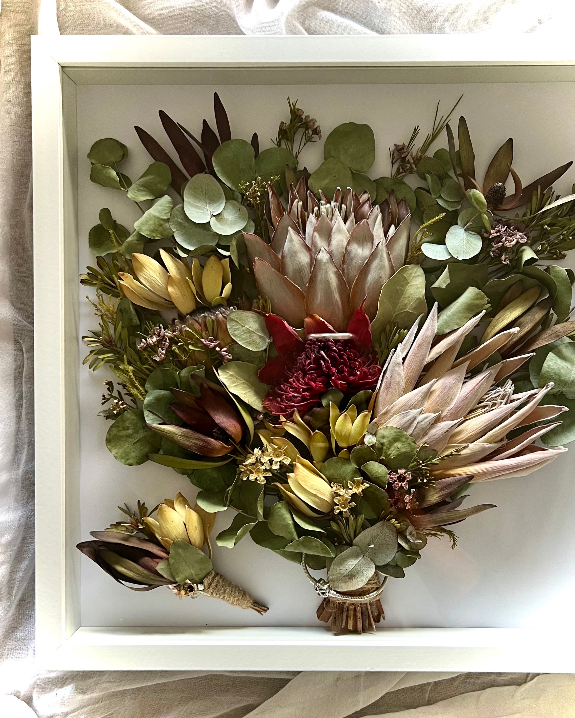 Preserved Floral Artwork - Bridal Bouquet / Special Memories